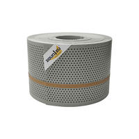 SICHTSCHUTZSTREIFEN Rille Gelocht 20 Prozent PP Streifen Steingrau 50m - Graubraun, Kunststoff (5000/19cm) - ZAUN|ZU