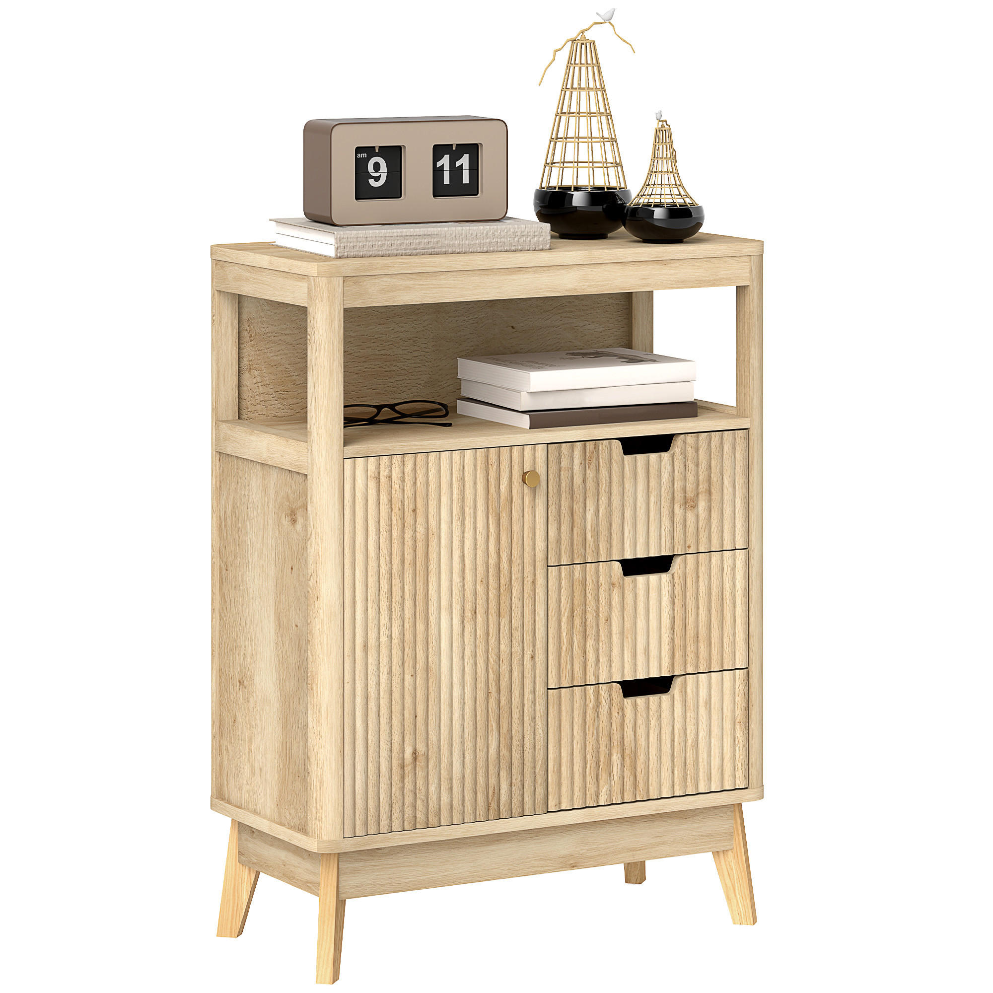 Pangivo Sideboard Natur 60x81x30 cm