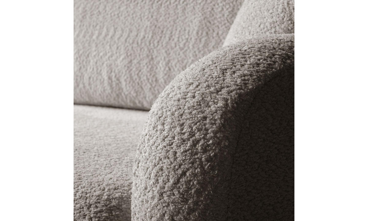 ECKSOFA PALOMA L 235/155/85 cm Coral 50 - Beige, Textil (235/155cm) - Lookway