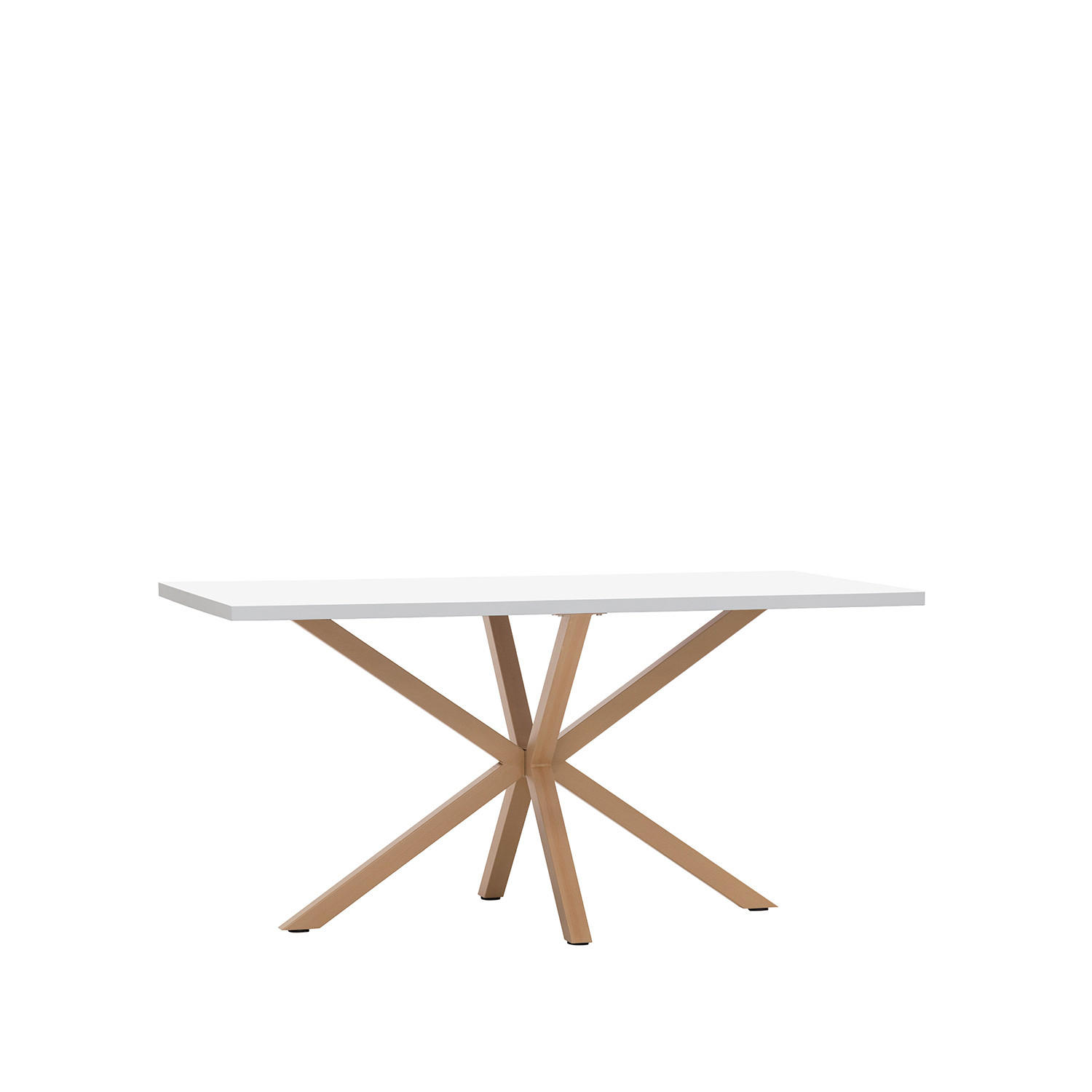 ESSTISCH Aras Weiß 160 cm x 75 cm - Weiß, Holzwerkstoff (90/160/75cm) - Klast Home