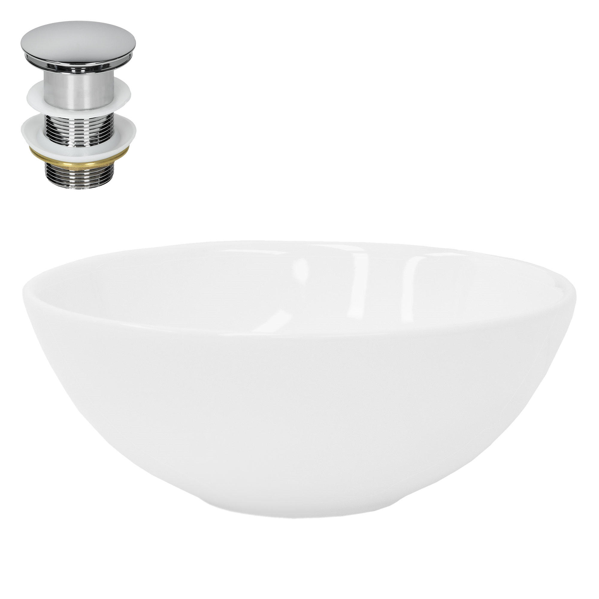WASCHBECKEN - Weiß, Keramik (28/11.6/28cm) - ML-DESIGN