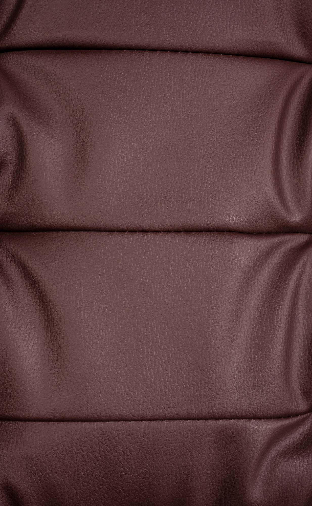 CHEFSESSEL Lederlook bordeauxrot - Chromfarben/Bordeaux, Textil/Metall (67/115/68cm) - CLP