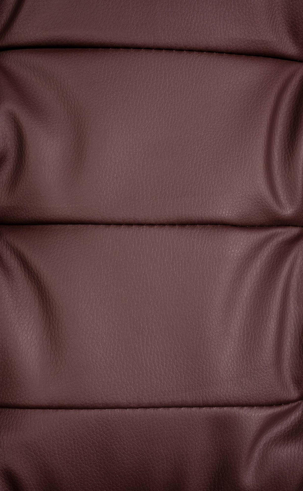 CHEFSESSEL Lederlook bordeauxrot - Chromfarben/Bordeaux, Textil/Metall (67/115/68cm) - CLP