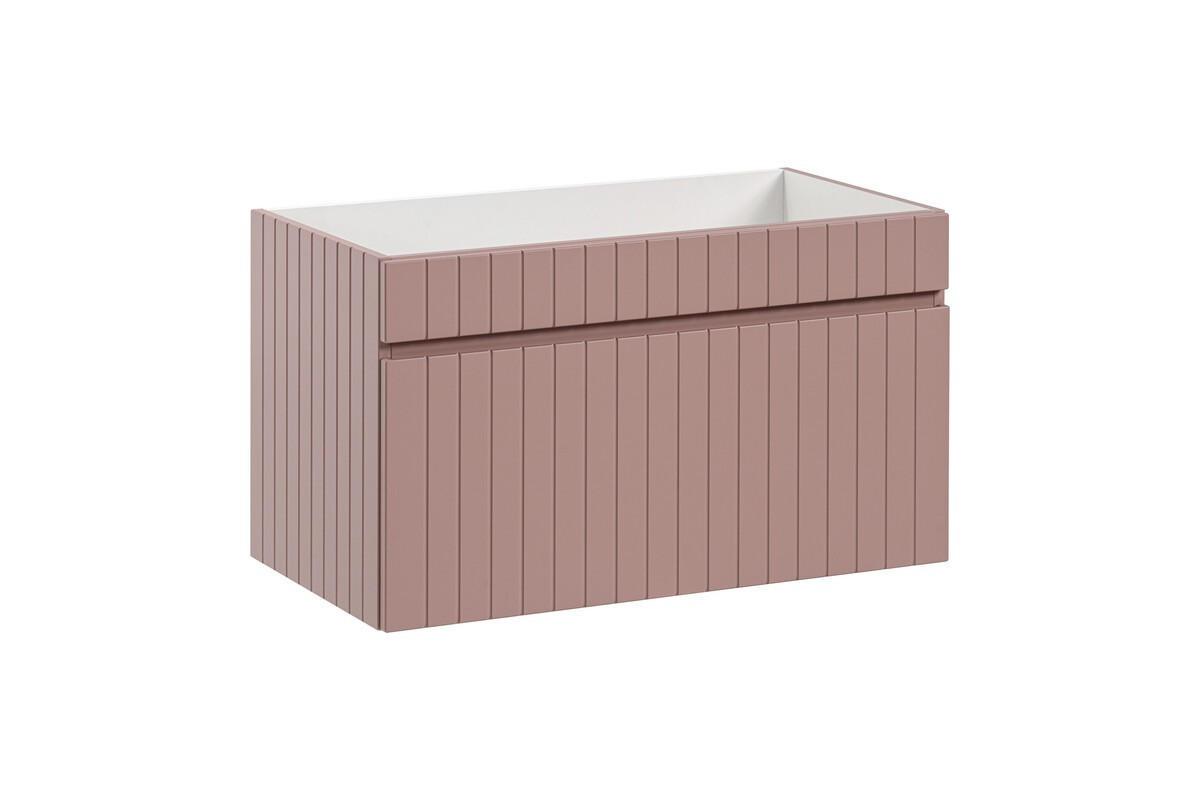 BADMÖBEL-SET 5 Teile - Iconic Rose I BM45 in Antique Rose/Weiß - Rosa/Weiß, Holz (80/160/46cm)