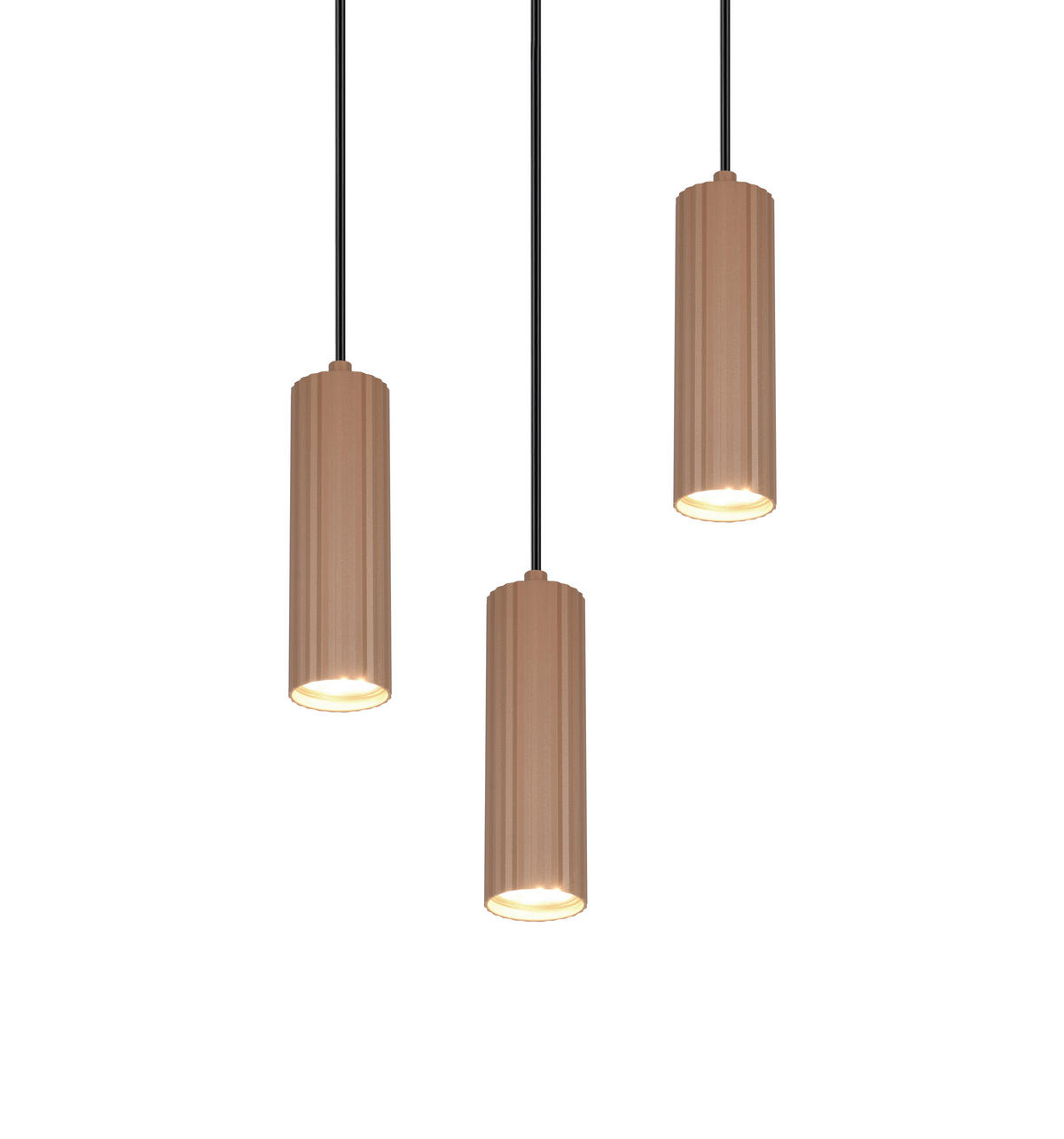 HÄNGELAMPE SOKA - Braun - 28/28/150 cm - Braun, Metall (28/28/150cm) - Trio Leuchten