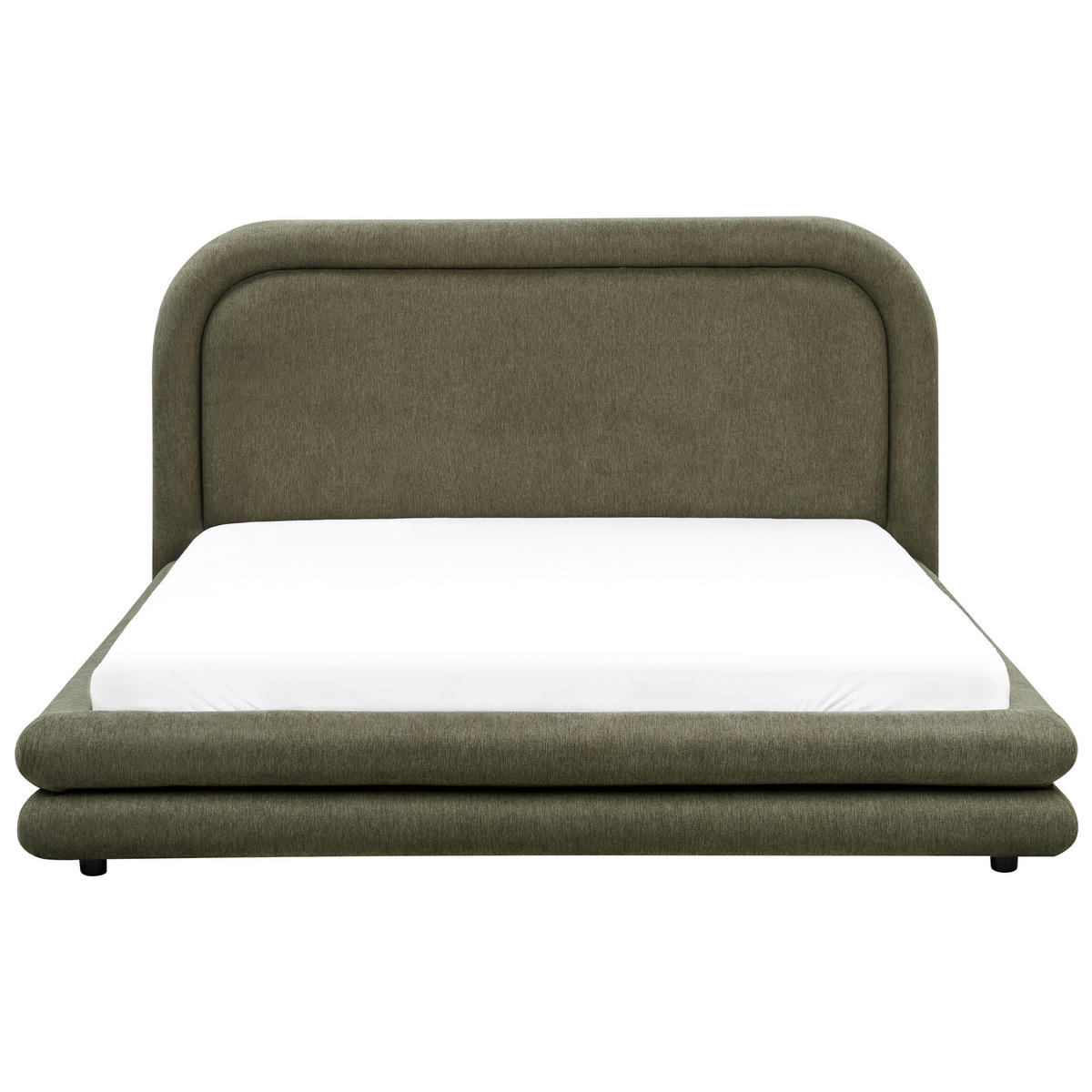 POLSTERBETT mit Lattenrost 160x200 cm Grün Lavardens - Grün, Textil (160/200cm) - Beliani