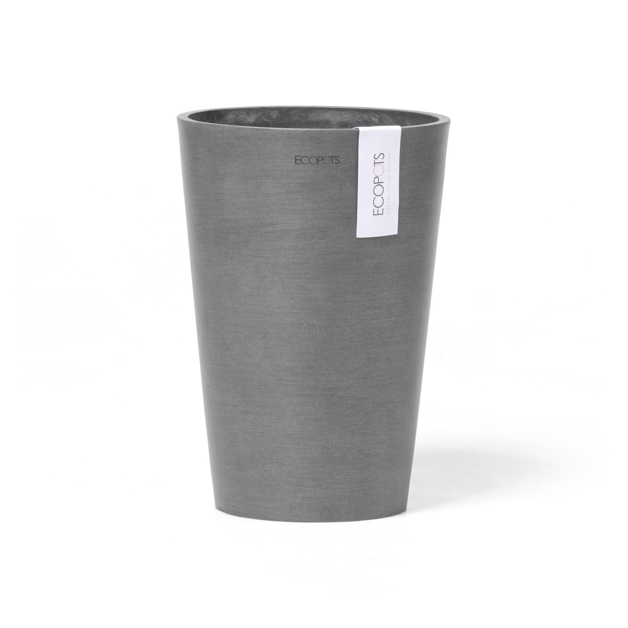BLUMENTOPF Pisa 21,1/29,8 cm Grau - Grau, Kunststoff (21.1/29.8cm) - Ecopots