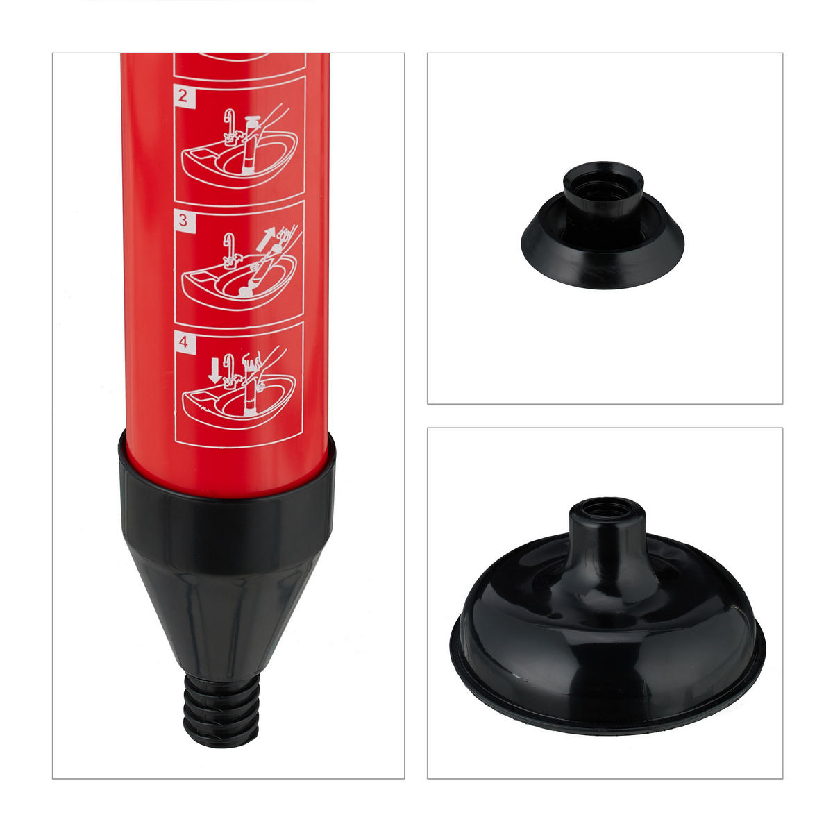 ABFLUSSREINIGER - Multicolor, Kunststoff (15/15/42cm) - Relaxdays