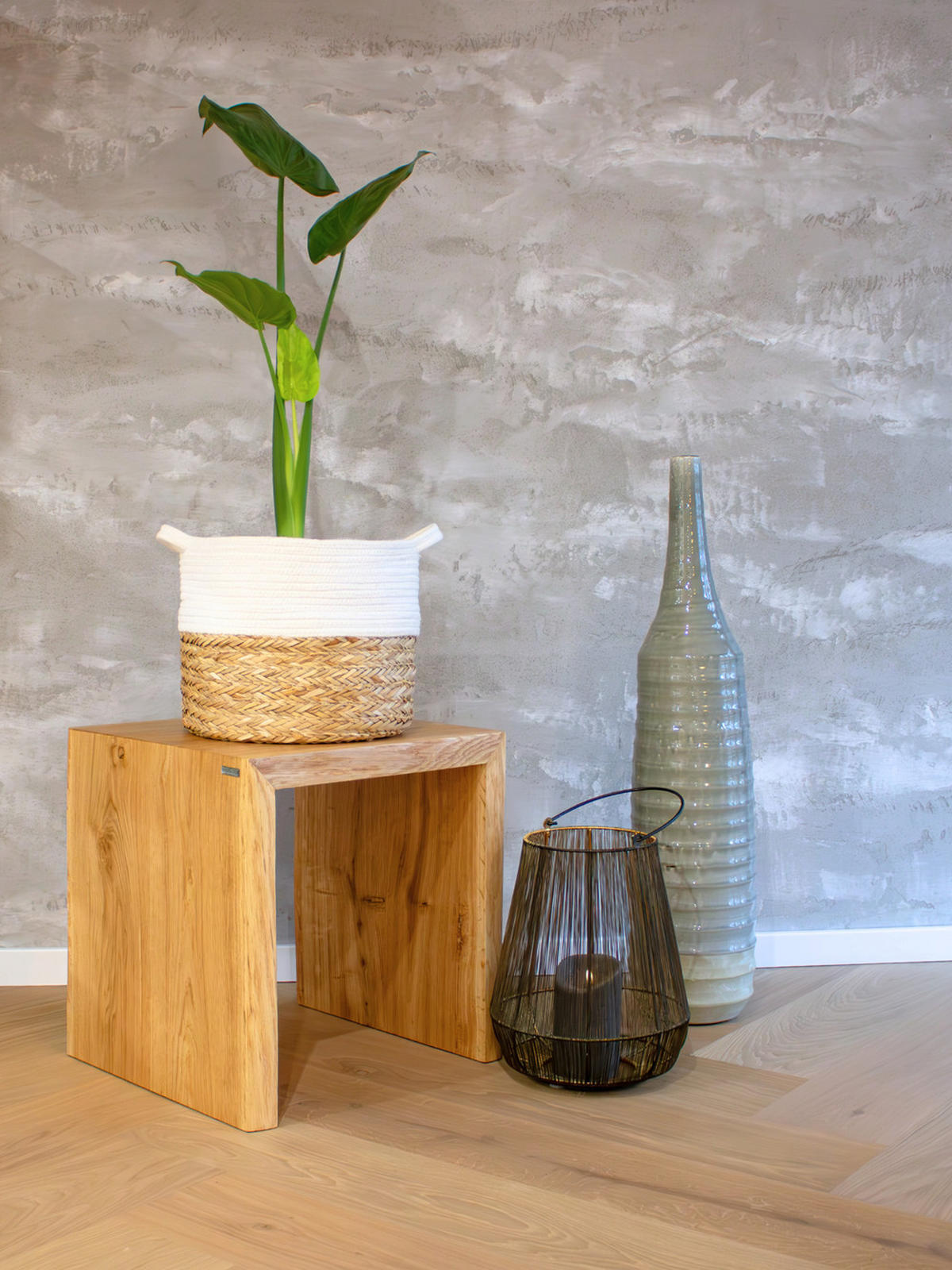 MASSIVHOLZBANK aus Eiche mit Baumkante XS - Eichefarben, Holz (40/45/40cm) - holz4home