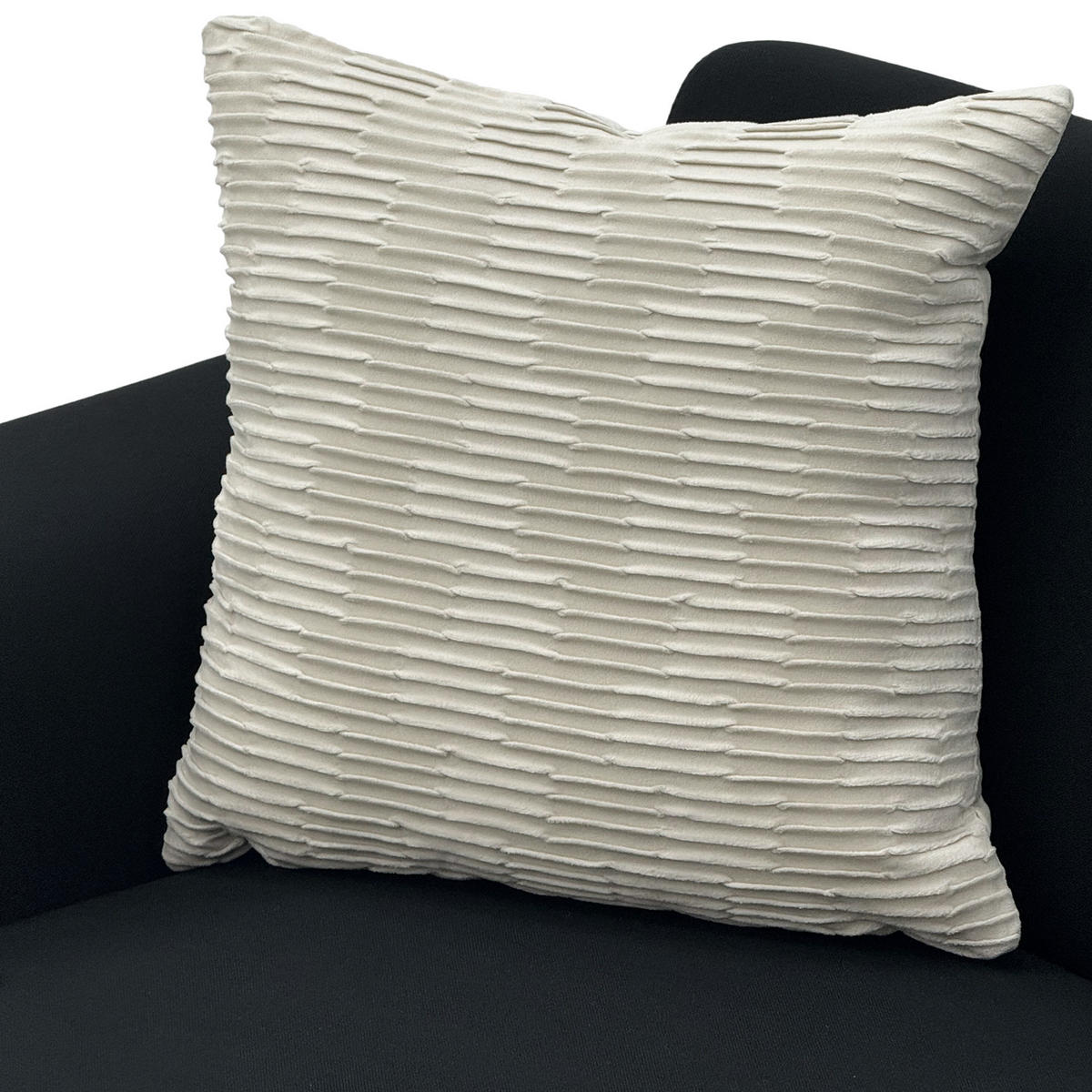 SOFA 2-Sitzer 172/73,5/81,5 cm Schwarz - Schwarz, Textil (73.5/81.5/172cm)