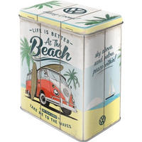 VORRATSDOSE L VW Bulli Beach - Multicolor, Metall (14/20/10cm) - Nostalgic-Art