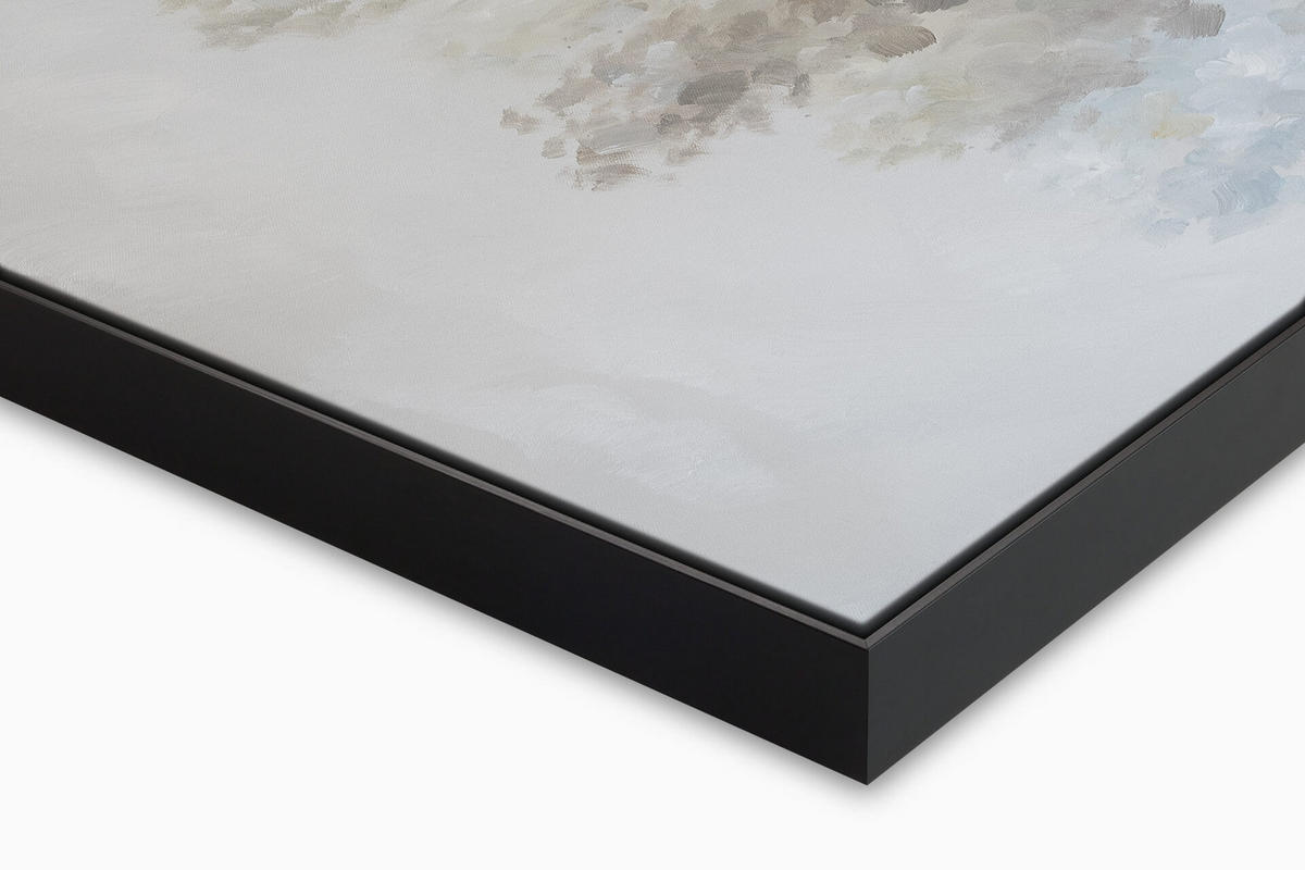 RUČNE MAĽOVANÝ AKRYLOVÝ OBRAZ 120/60 cm, taupe, abstraktný geometrický motív - taupe, drevo/textil (120/60cm) - KUNSTLOFT