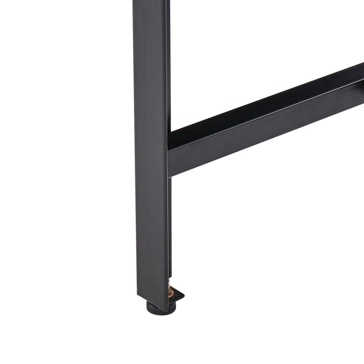 OUTDOOR-BARTISCH Schwarz Maenza - Schwarz, Metall (120/105/40cm) - Beliani