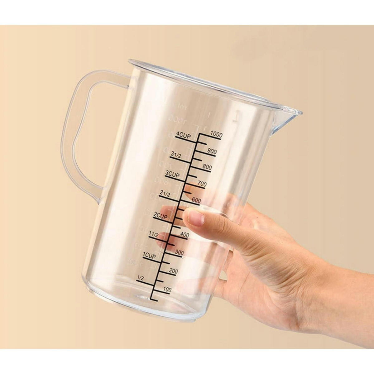 MESSBECHER 2000 ml BPA-frei transparent - Transparent, Kunststoff (2L)