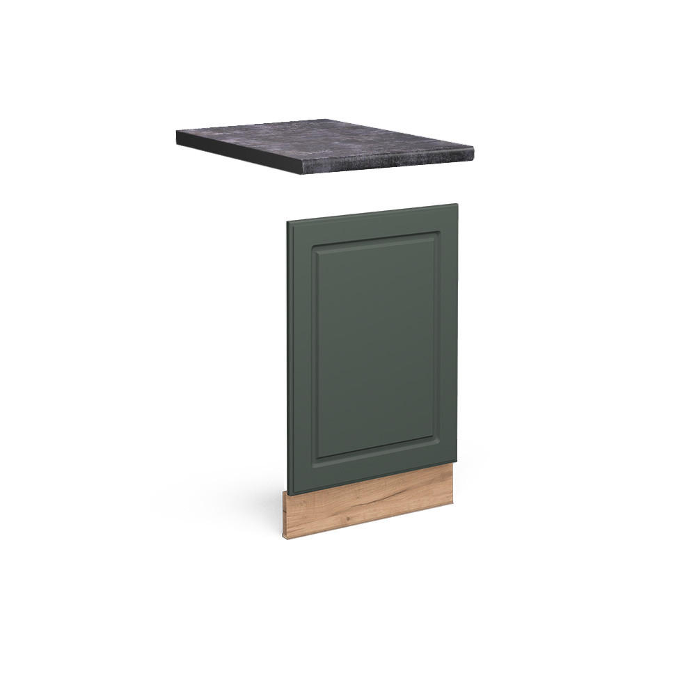 FRONTPANEL Fame-Line Grönt och guld lanthus 45 cm , AP Antracit Grön, Honungsek 67.4/45/60 cm