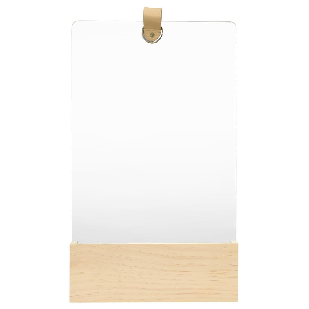 WANDSPIEGEL Kiefer Massivholz 23x39,5 cm - Braun, Holz (23/39.5/23cm) - furnicato