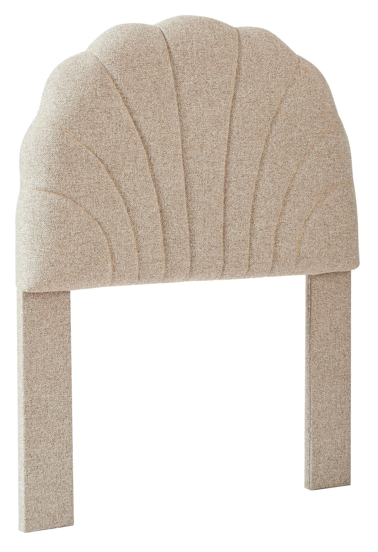 BETTKOPFTEIL Beige 90 cm - Beige, Holz (90/120/7.5cm) - Nordlys