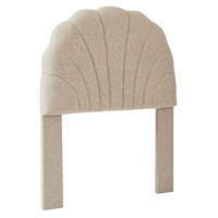 BETTKOPFTEIL Beige 90 cm - Beige, Holz (90/120/7.5cm) - Nordlys