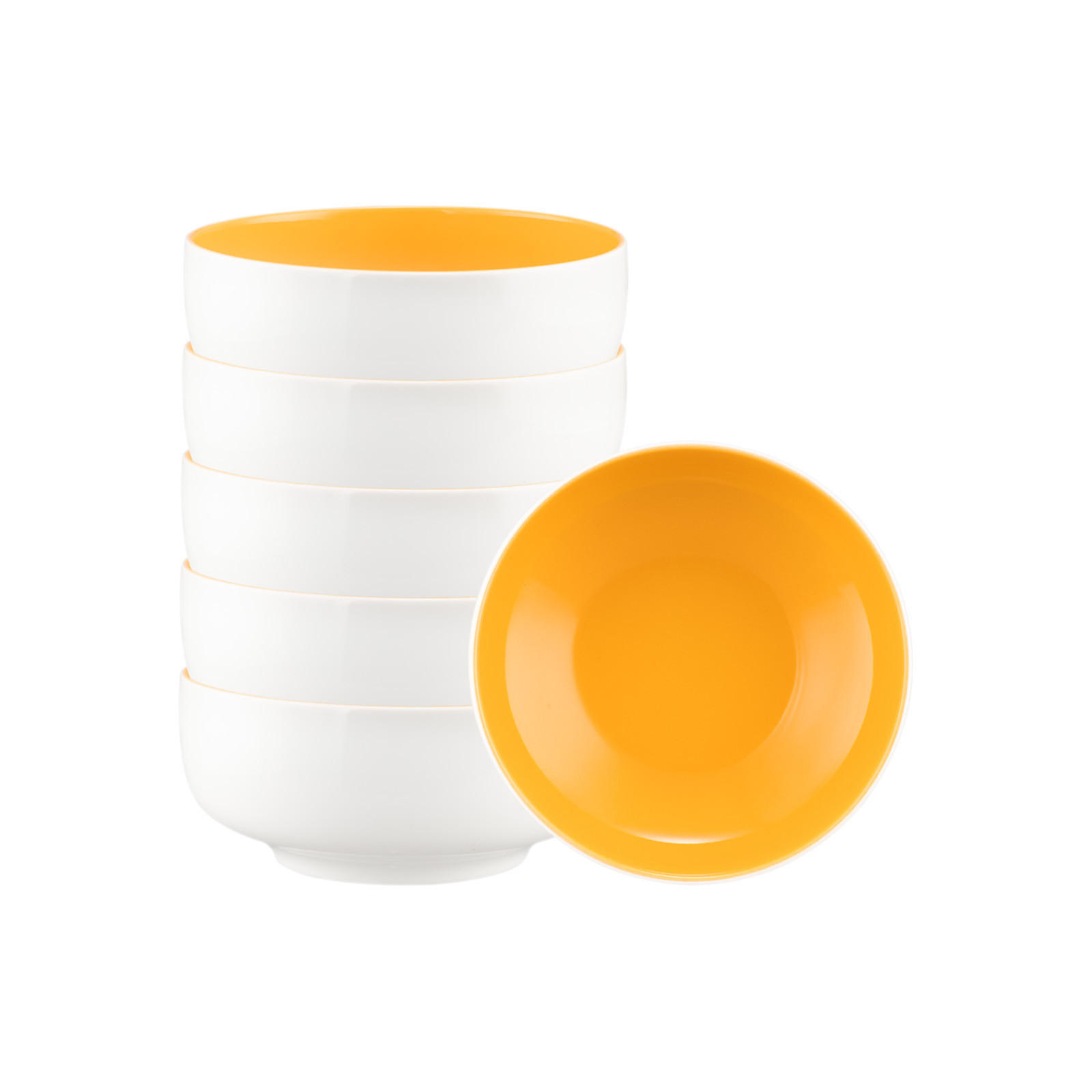 MÜSLISCHALEN Sento Home Pure Colors Mango Orange ø 15,4 cm 6er Set - Orange, Keramik (15.4cm) - Seltmann Weiden