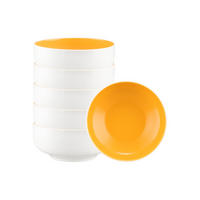 MÜSLISCHALEN Sento Home Pure Colors Mango Orange ø 15,4 cm 6er Set - Orange, Keramik (15.4cm) - Seltmann Weiden