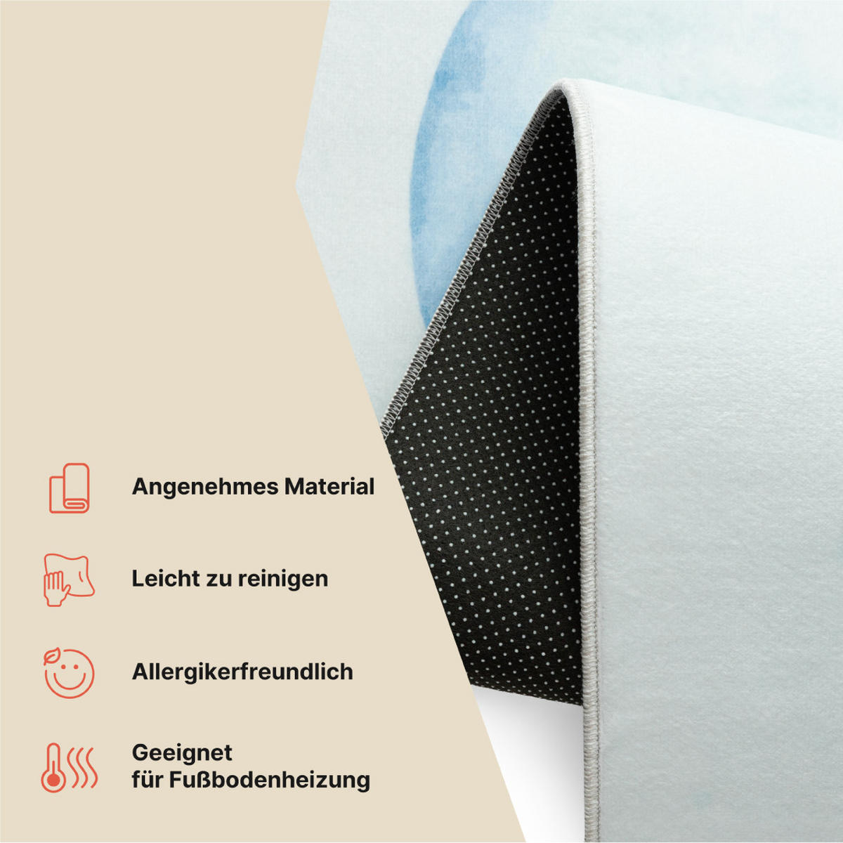 KINDERTEPPICH KIDS Creme Bär 140/200 cm - Creme, Textil (140/200cm) - Tapiso