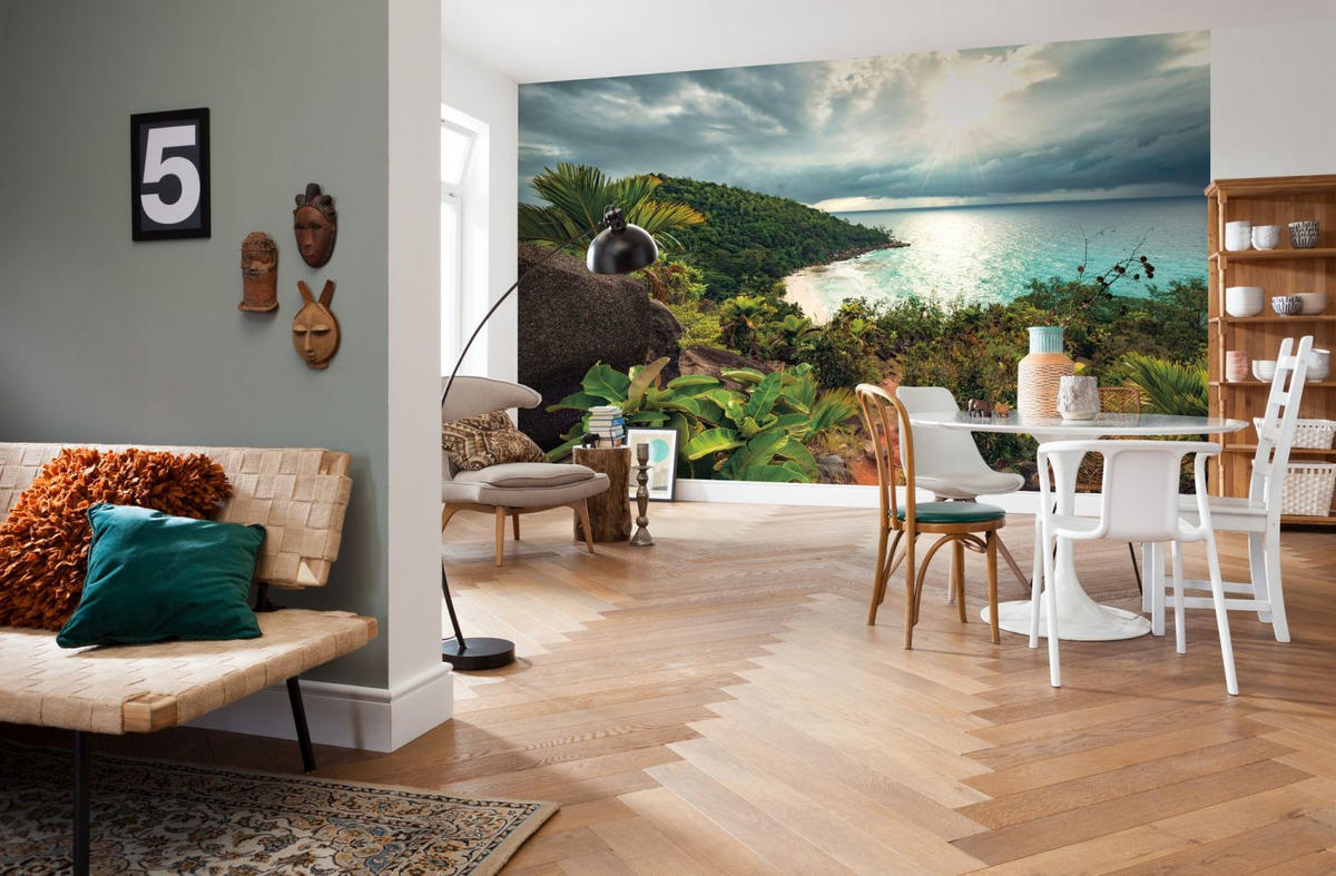 FOTOTAPETE Landschaft 450 x 280 cm - Grün, Papier (450/280cm) - Sanders & Sanders