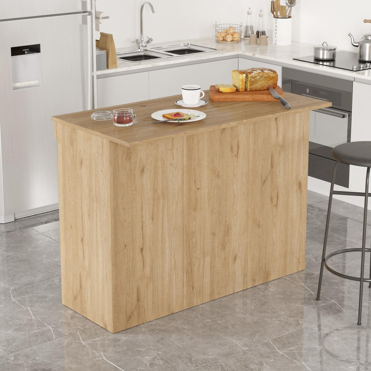 ESSTISCH siven Braun - Braun, Holz (120/60/88cm) - Habitat Garten