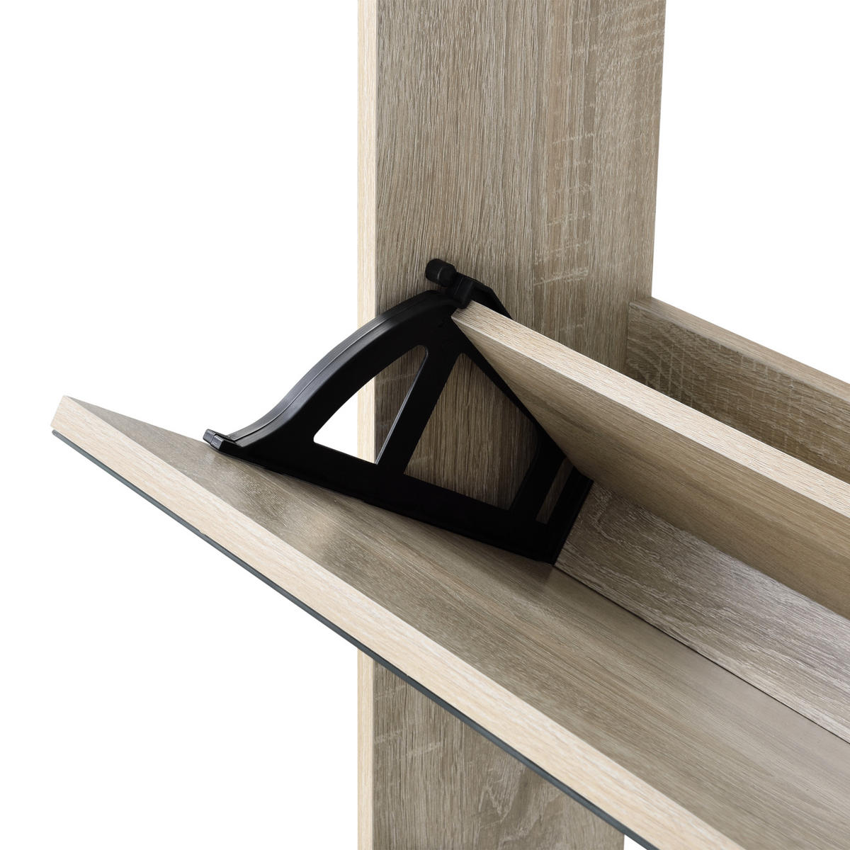 SCHUHKIPPER Lund - Sonoma Eiche, Holzwerkstoff (17/102.5/63cm) - [en.casa]
