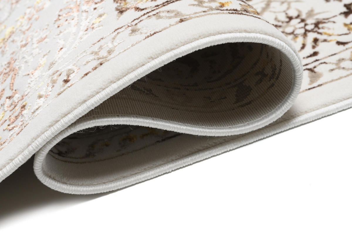 TEPPICH GOLDEN Creme Beige 140/200 cm - Beige/Creme, Kunststoff (140/200cm) - Tapiso