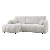 ECKSOFA Zara 2rLC - Schwarz/Naturfarben, Holz/Kunststoff (233/160cm) - MIRJAN24