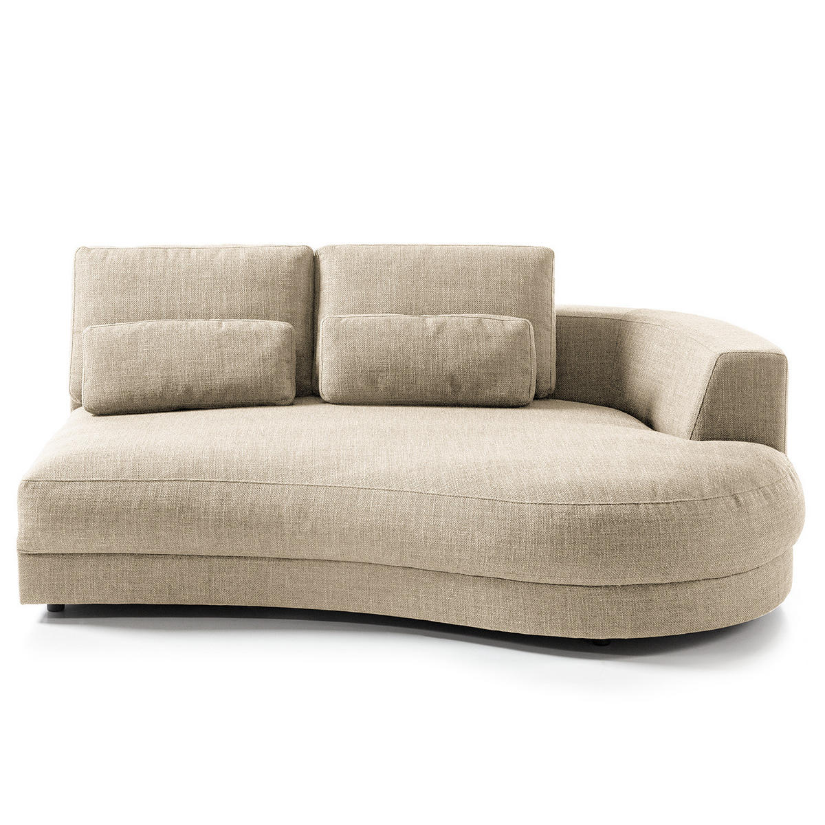 MODULLONGCHAIR - Beige, Textil (194/80/145cm) - home24