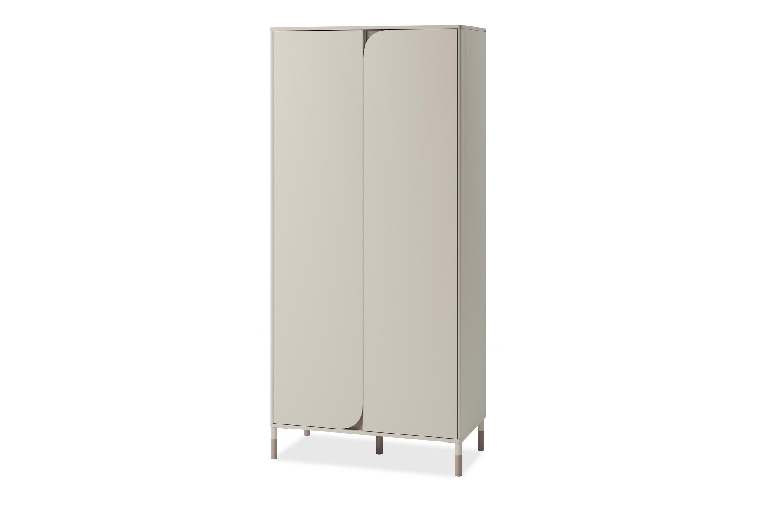 KLEIDERSCHRANK CATTA jugendliche Garderobe, Cremefarben - Creme, Holz (92/201/50cm) - KONSIMO®