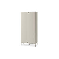 KLEIDERSCHRANK CATTA jugendliche Garderobe, Cremefarben - Creme, Holz (92/201/50cm) - KONSIMO®