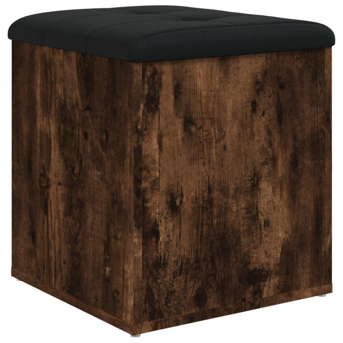 SITZBANK Jona mit Stauraum Räuchereiche 42x42x45 cm - Eiche San Remo, Holz (42/45/42cm) - DELUKE