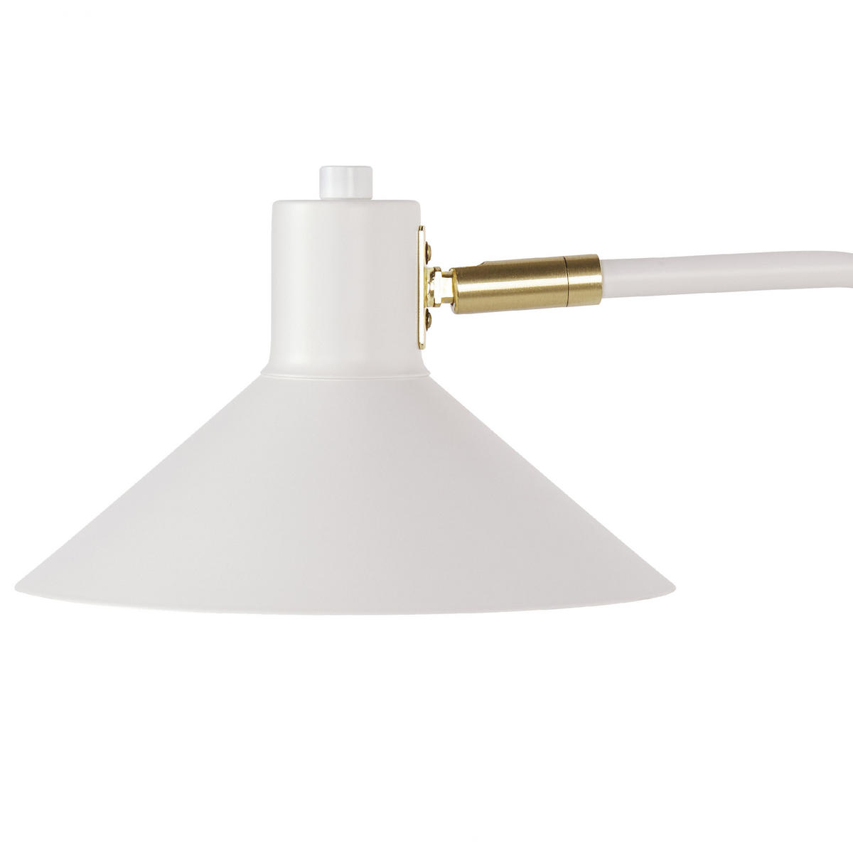 WANDLAMPE Weiß/Gold Baliem - Goldfarben/Weiß, Metall (20/35/45cm) - Beliani