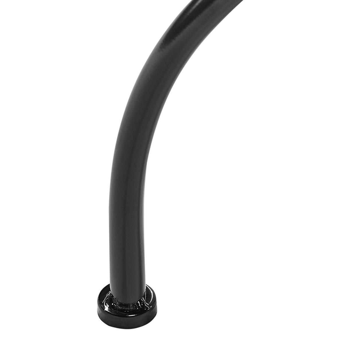 GARTENTISCH Keramik Schwarz Camprena - Blau/Schwarz, Metall (60/60/75cm) - Beliani