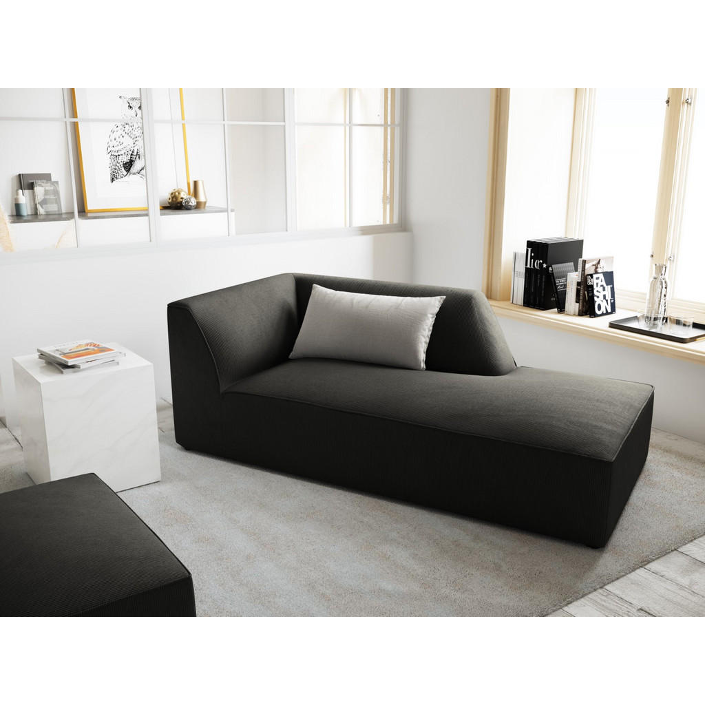 Thumbnail - Micadoni Chaiselongue, Dunkelgrau, Textil, 93x69x180 cm, Hergestellt in Europa, Oeko-Tex®, Wohnzimmer, Sessel, Relaxlieg...