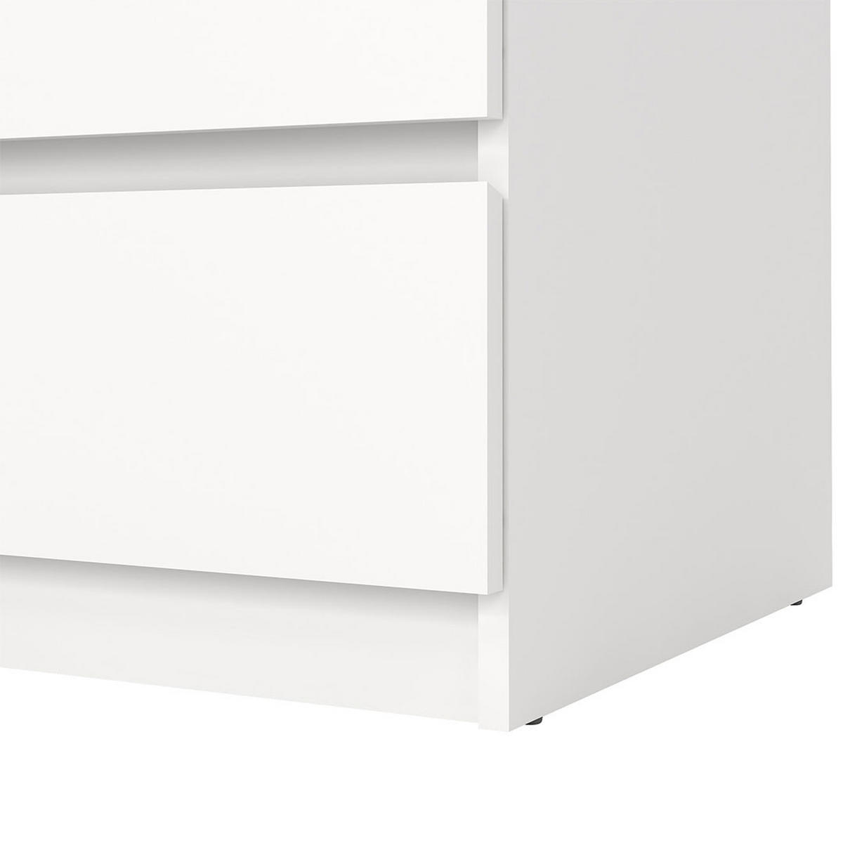 KOMMODE, Naia, Weiß, Holzwerkstoff, 77 x 50 x 71 cm - Weiß, Holzwerkstoff (77/71/50cm) - ebuy24