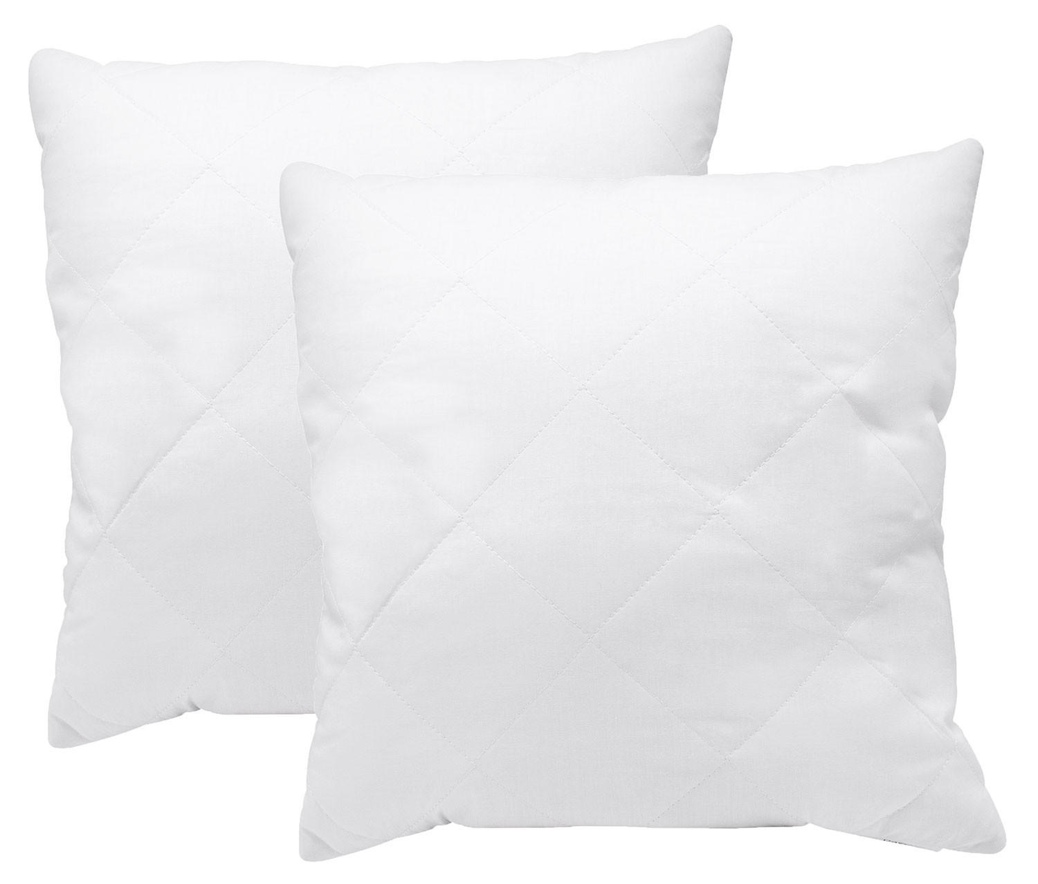 KISSEN, 2er-Set, 50x50 cm, 50% Polyester, 50% Baumwolle, Weiß - Weiß, Textil (50/50cm) - Zollner