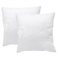 KISSEN, 2er-Set, 50x50 cm, 50% Polyester, 50% Baumwolle, Weiß - Weiß, Textil (50/50cm) - Zollner