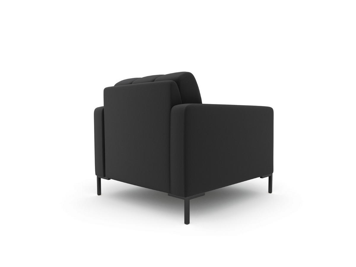 SESSEL Mamaia aus strukturiertem Stoff dunkelgrau - Dunkelgrau, Textil (92/75/87cm) - Micadoni