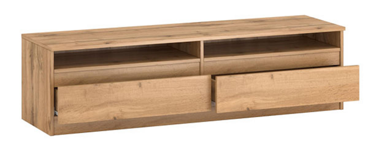 LOWBOARD Lala 140 Wotan Eiche 140 / 40 / 38cm - Braun, Holz/Holzwerkstoff (140/38/40cm) - Feldmann-Wohnen