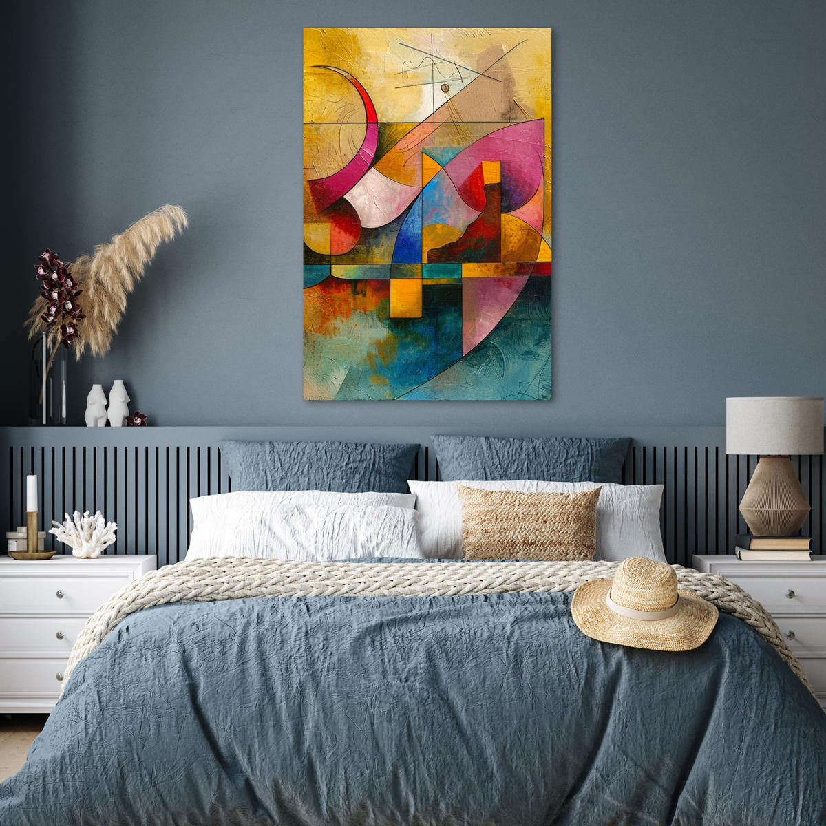 POSTER Kunst - Abstrakt - Modern 80x120 cm - Gelb, Papier (80/120/0.1cm) - MuchoWow