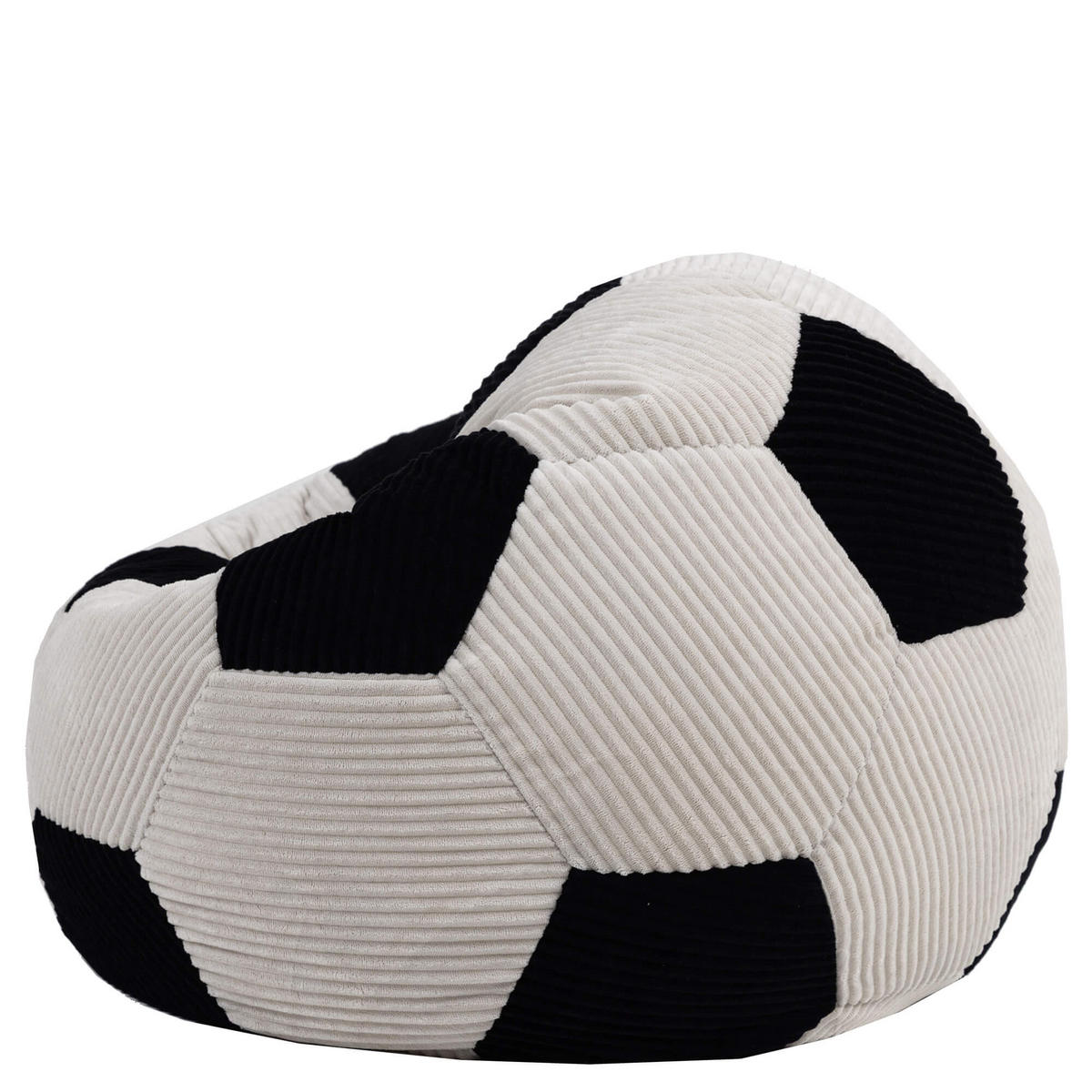 KINDERSITZSACK Fußball - Schwarz, Textil (76/48/76cm) - icon