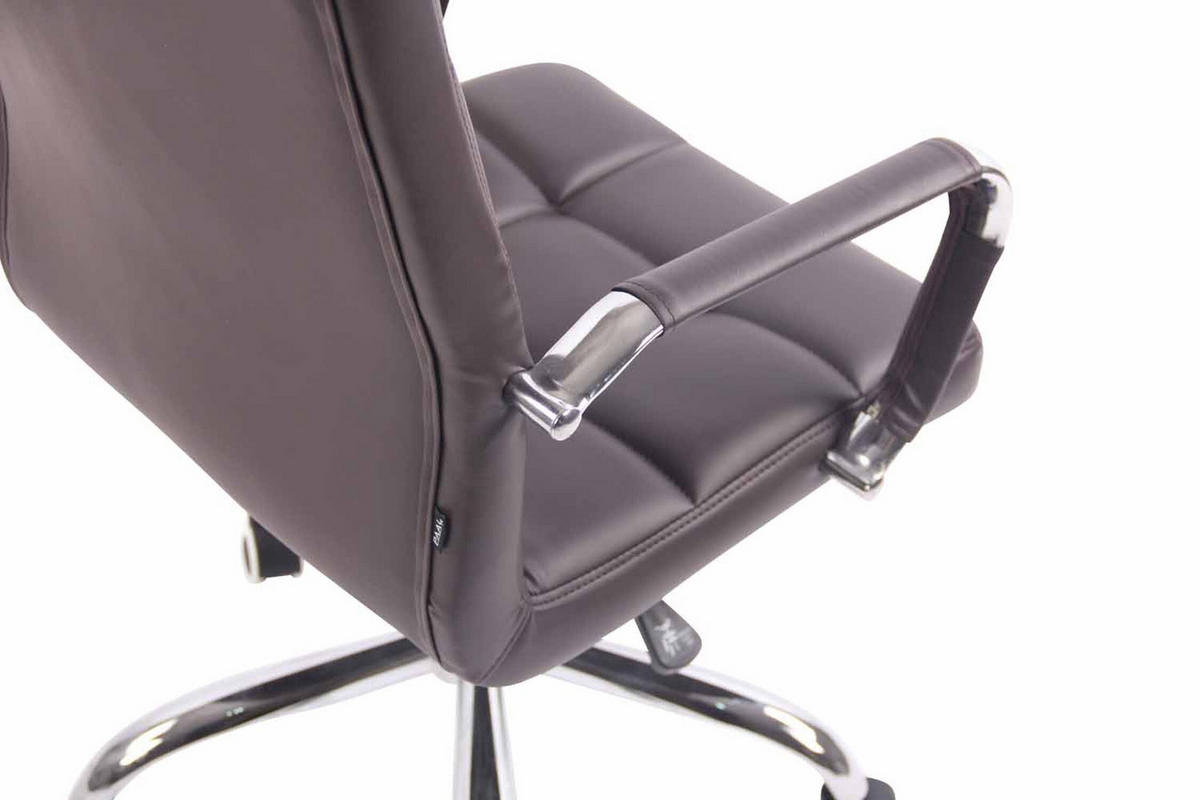 BÜROSTUHL Deal, Kunstleder Braun - Braun, Textil/Metall (56/104/62cm) - TPFLiving