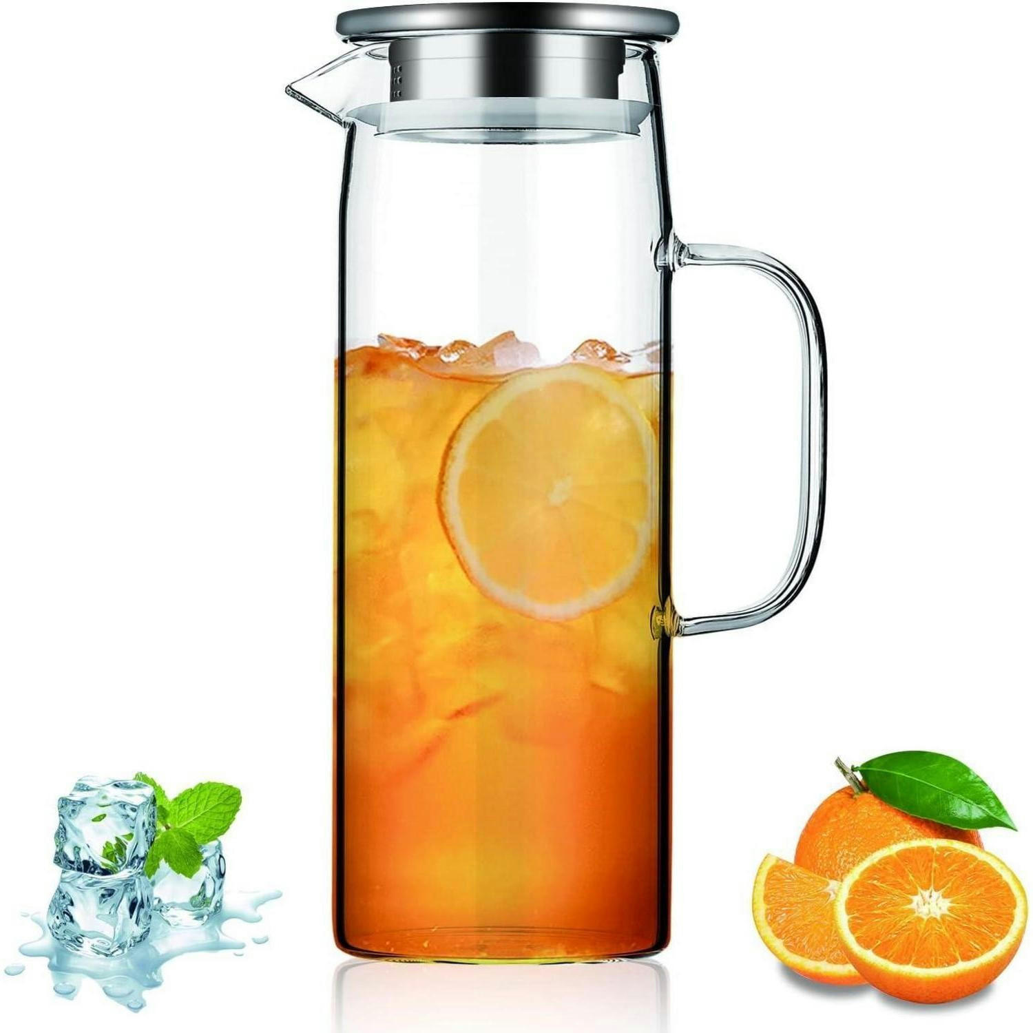 WASSERKARAFFE 1.5 L Klarglas hitzebeständig - Transparent, Glas (13/13cm)