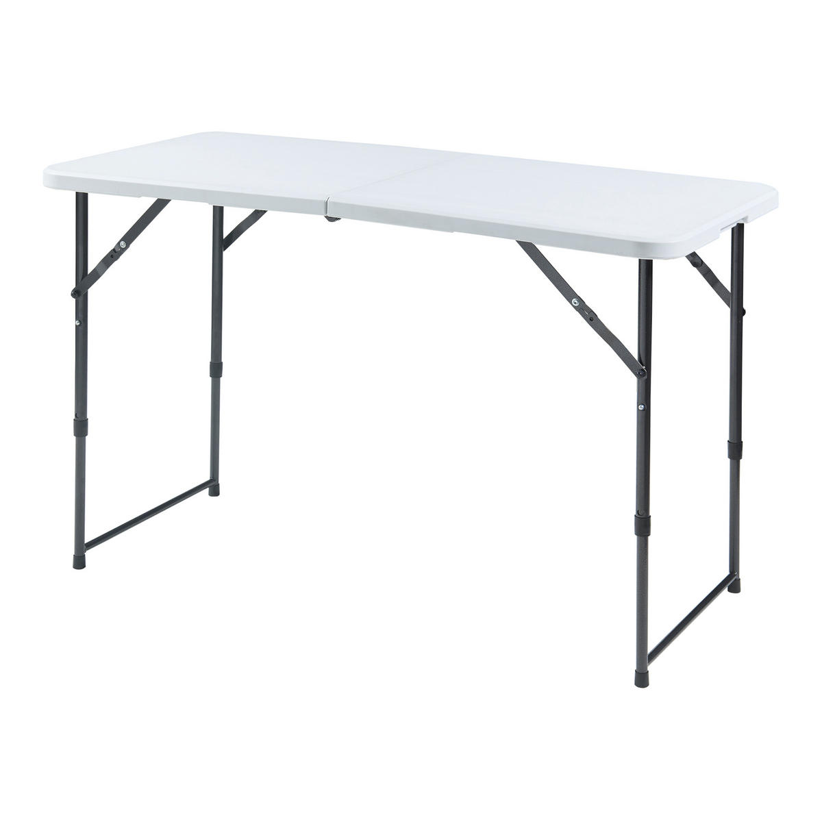 KLAPPTISCH Adelfia - Weiß, Kunststoff/Metall (120/60/90cm) - [en.casa]