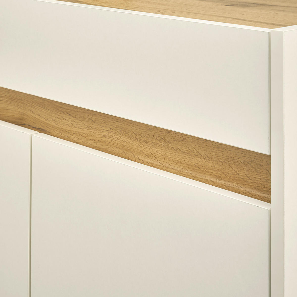 KOMMODE Crisp-61 - Weiß, Holzwerkstoff (80/70/40cm) - Lomado