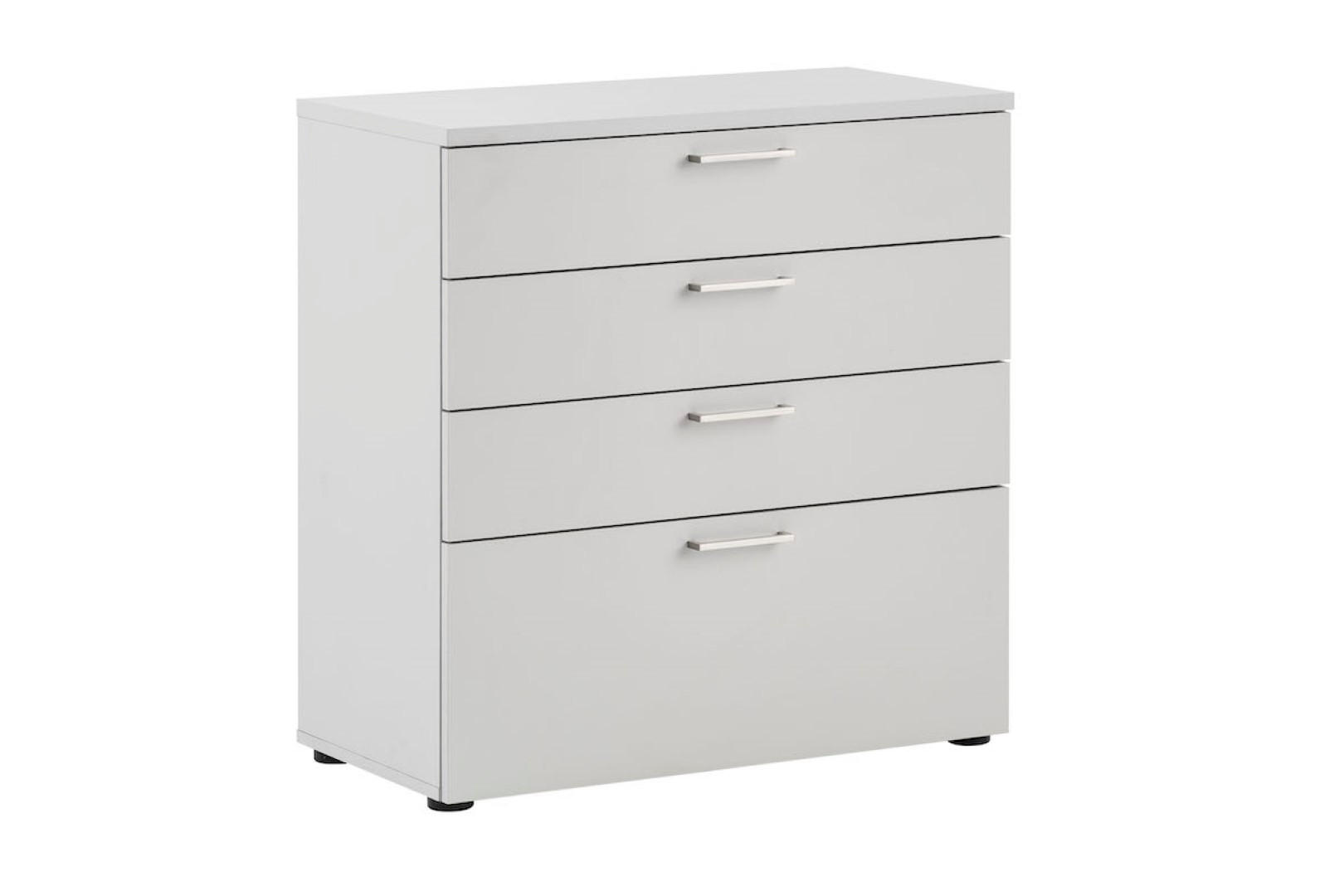 SCHUBLADENSCHRANK Hippo 84x80x40 cm 4 Schubladen Lichtgrau - Grau, Holz (160/120/40cm) - PROREGAL