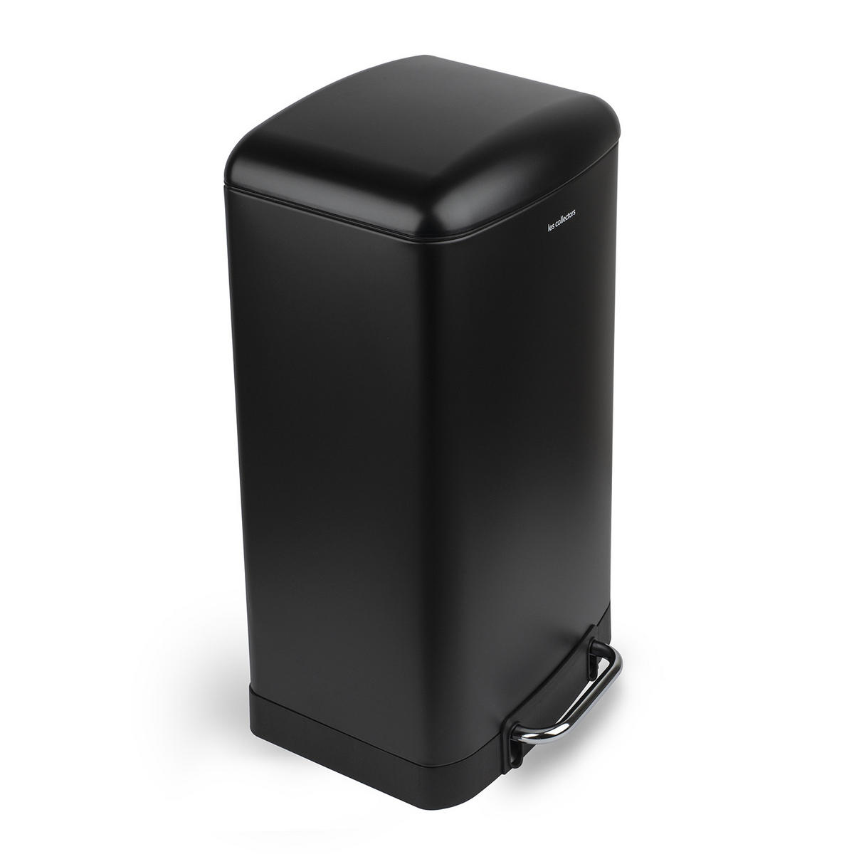 TRETMÜLLEIMER 30L - black edition N°705 - Schwarz, Metall (34/61.5/32.5cm) - Les Collectors